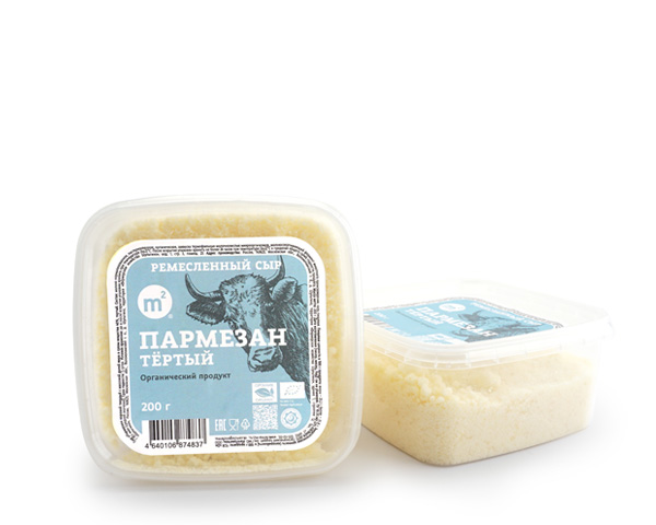 Сыр "Пармезан" тертый 200гр М2