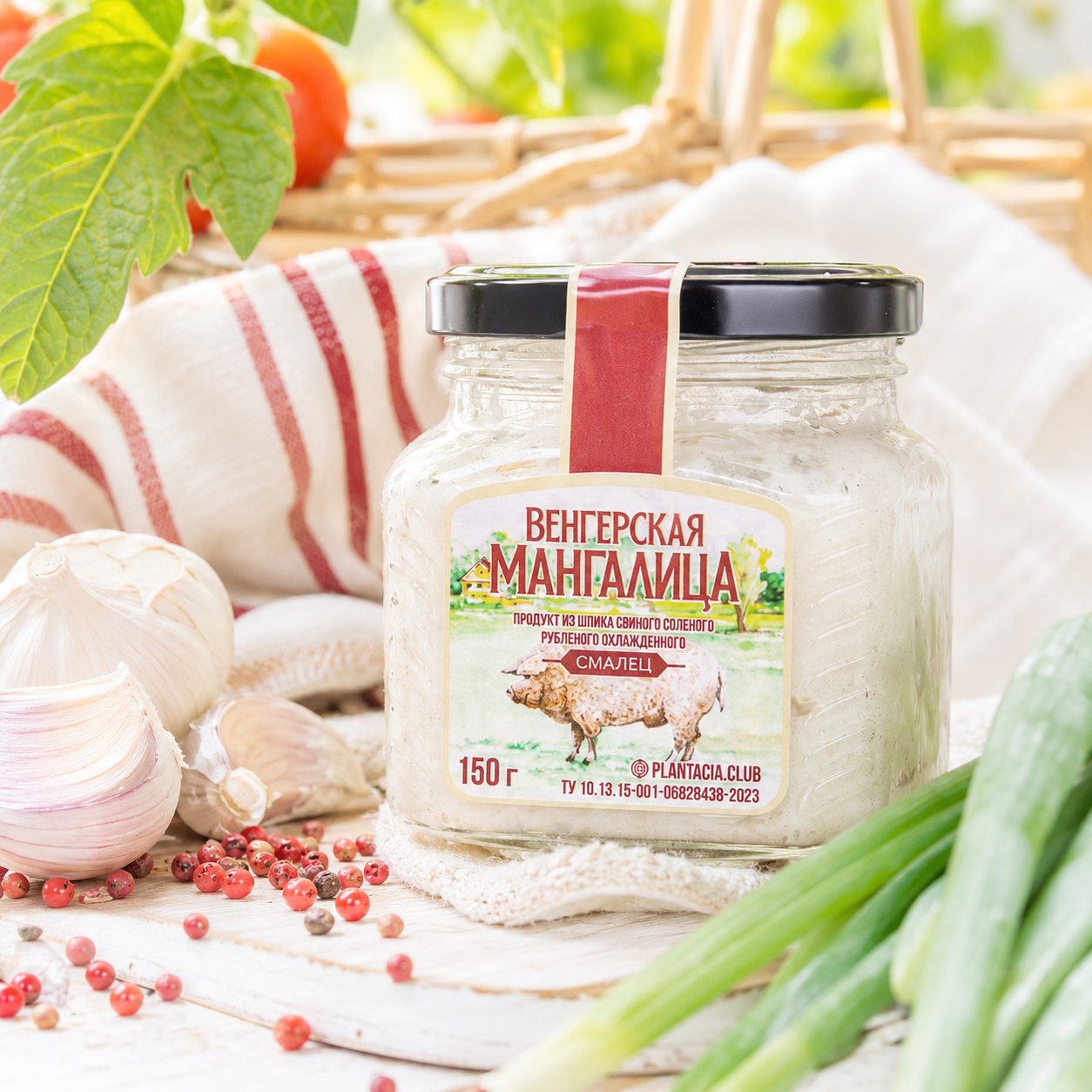 Смалец с чесноком "Плантация" 170 гр.