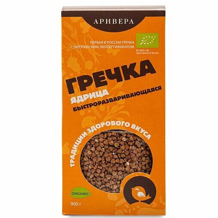 Крупа гречка пропаренная 1 кг Аривера
