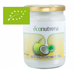 Рафинированное кокосовое масло"Econutrena" 500мл